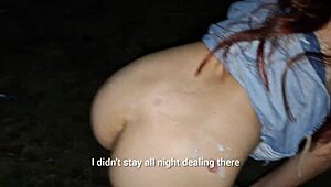 wife exposes her ass in the window for dirty talk and banging