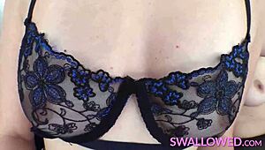 violet starr and izzy lush indulge in deepthroat desires swallowing cum in stockings and fishnets during threesome