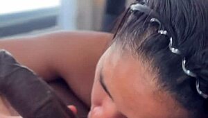 Latina Records Deepthroat For Cuckold Boyfriend