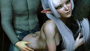 Frieren Elf Standing Fuck Beyond Journeys End Parody