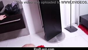 Teen stumbles on stepdad's stepdaughter porn via phone