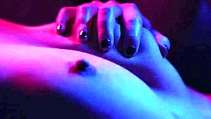 How do interracial lesbian friends spice it up with anal toys?