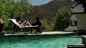 Hot Tight Pussy Teen Fucks Stepdad