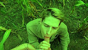 helping a twink friend out in the cornfield