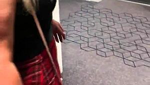 chubby girl in skirt getting assfucked anal upskirt miniskirt