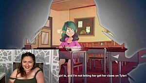 let's react and try to cum together in this emotional hentai gangbang