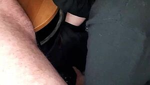 secret blowjob at work with swallow