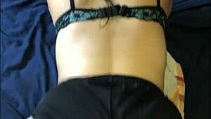 Amateur Couple's Young Girl Bent Over With Perfect Ass In Doggy!