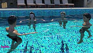 a wife and stepmother in erotic game scenes