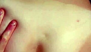 hot brunette rides cock for anal creampie in tight ass 😏