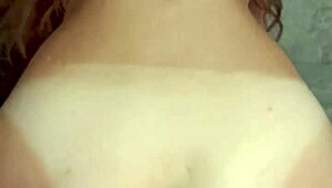 hot brunette rides cock for anal creampie in tight ass 😏