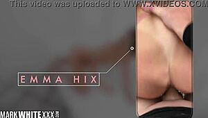 Emma Hix getting her sexy pussy pounded in an epic threesome