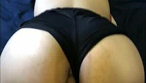 Amateur Couple's Young Girl Bent Over With Perfect Ass In Doggy!