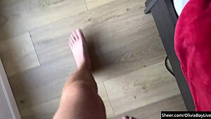 I spy on my busty neighboor fucking huge-tits Olivia Bay.