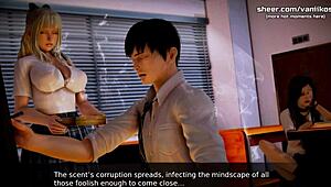 waifu academy 18yo asian teen deflowered on public train! 😱