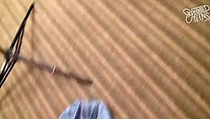 Hey, can this brand new blonde 18 yr old handle a deep creampie?