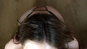 Staring deep while sucking dick and balls until cum fills my mouth