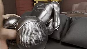 POV Loop of Gay Ballerina from Atomic Heart Getting Creampied