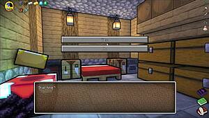 hornycraft parody hentai game pornplay ep 43 steve fucks sexy watermelon