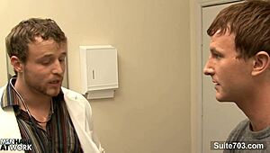 Does the sexy patient suck the doctor's monster cock?