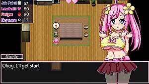 Noelle masturbates intensely, fingering pussy and ass for creampie.