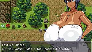 Village Chief Masturbates On Tanned Natsuki