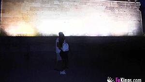 natali quinn flashing and banging in public around madrid, hell yeah!