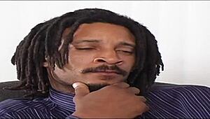 Red Bimbo Slut Sucks and Fucks Huge Cock!