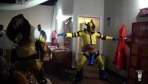 X-Men characters strip down in a surprising scene for MILFs. This first part brings intriguing contrasts.