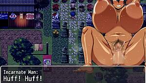 tanned girl natsuki gets fucked all night by perverted ghost in hentai game ep 18