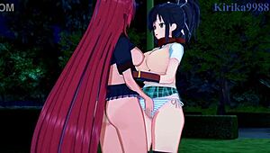 asuka and homura play lesbian intensely