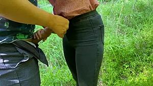 Step Brother Drills Me Hard in the Forest