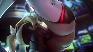 d va mercy y widowmaker haciend una desfloraci�n l�sbica