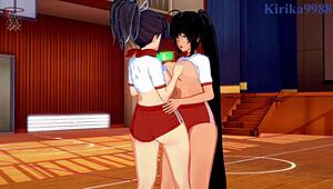 asuka and homura play lesbian intensely