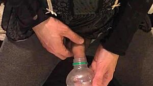 Dirty Old Drunk Soaked in Golden Piss Shower