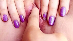 Extreme Close-Up One Finger Wet Pussy Orgasm Feels Intense