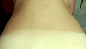 hot brunette rides cock for anal creampie in tight ass 😏