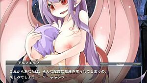why does alma elma's big tits bounce in this monster hentai game?