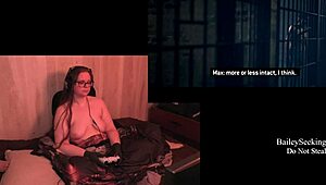 Naked Brunette Feels Fetish Emotions With Big Tits