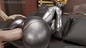 POV Loop of Gay Ballerina from Atomic Heart Getting Creampied