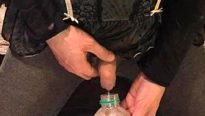 Dirty Old Drunk Soaked in Golden Piss Shower