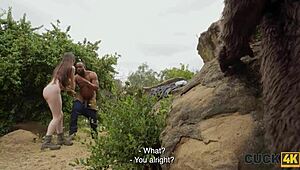 cuck4k biggy creek bang with big black cocks outdoors