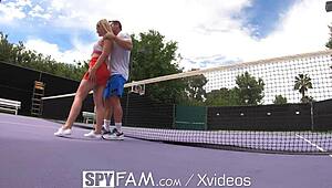 Spyfam Step Bro Teaches Step Sis Tennis With Big Dick