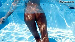 Ivi Rein's natural tits and tight pussy underwater adventure.