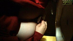 Wow, curvy teen caught on toilet cam in HD!