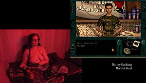 naked bbw with big natural tits in final scene playthrough