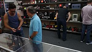 Amateurs Bent Over For Cock Sucking And Fucking In Shop