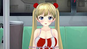 Airi Akizuki sucking dick on the bus in pov