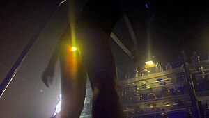 uh was wearin blinkin anal plug at glory hole