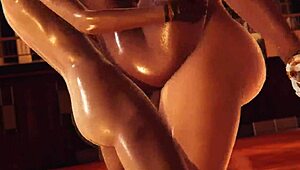 Pokemon Triple Futa Nessa Hilda Bea Rip Clothes in 3D Creampie